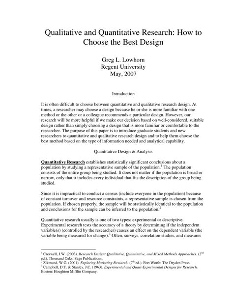 quantitative research design pdf